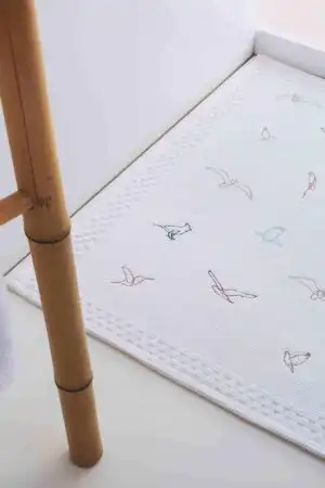 Covoras baie bumbac BIRDS