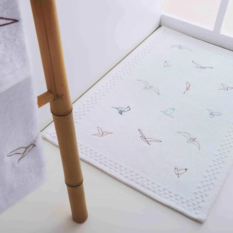 Covoras baie bumbac BIRDS