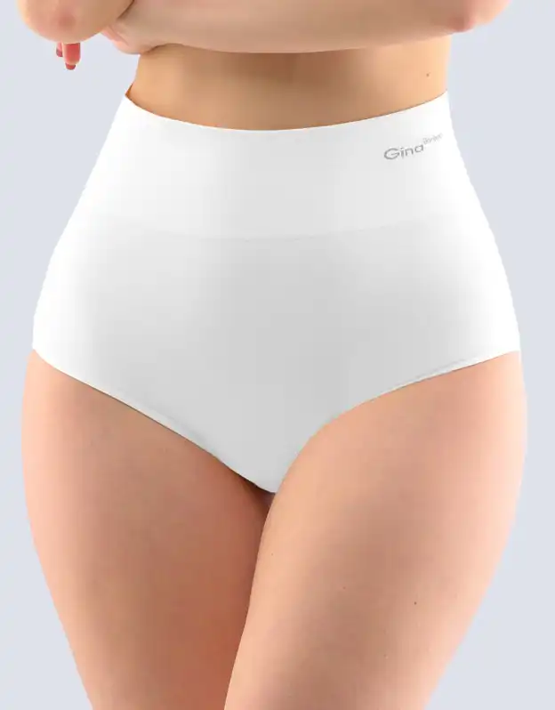 00036_MxB Chilot bambus cu talie inalta 00036 alb