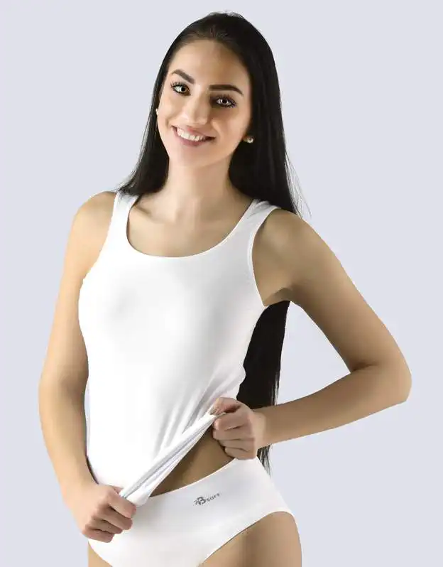 Maiou femei bambus 08030P alb