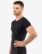 Tricou barbati bambus 58006P - negru fata