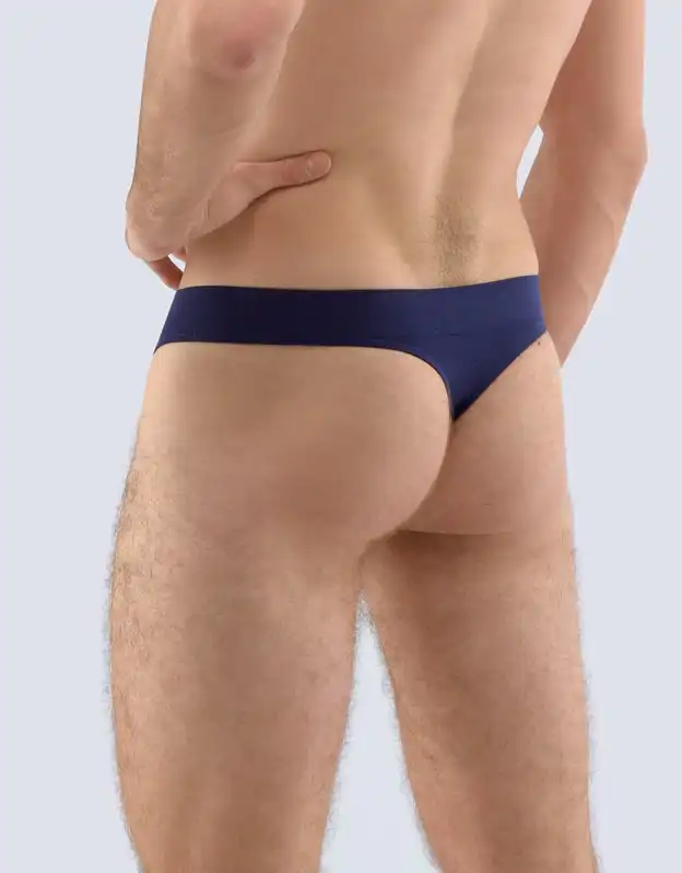 Chilot tanga barbati 52002 albastru spate