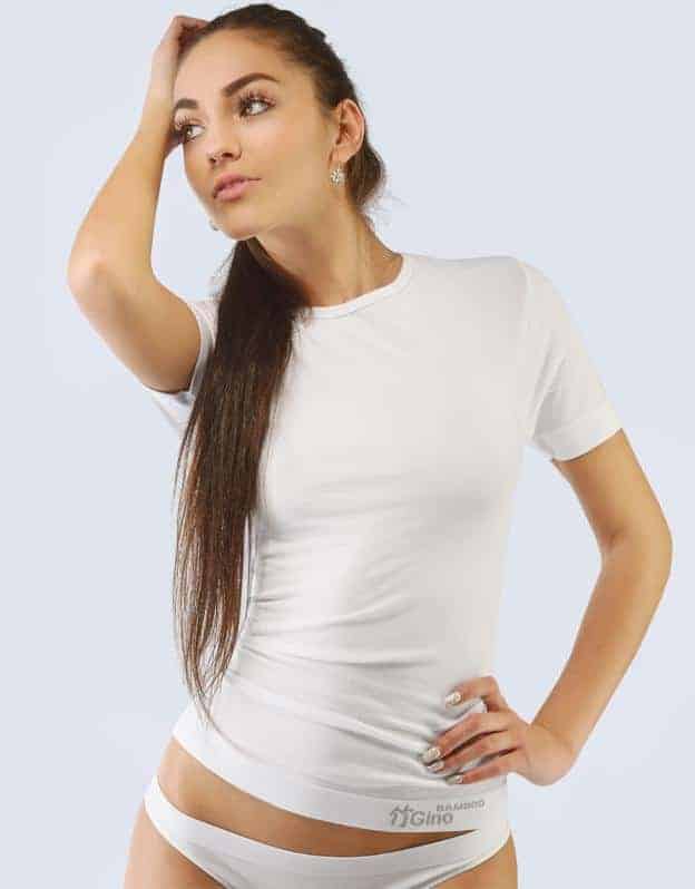 58003_x1 Tricou unisex bambus 58003P alb