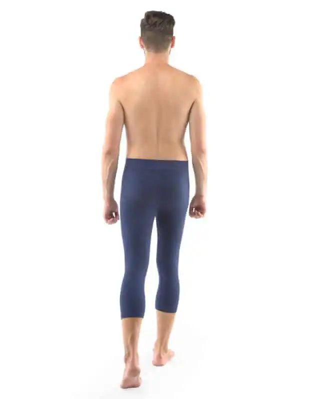 Leggings sport 3/4 bambus 95032 albastru