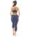 Leggings sport 3/4 bambus 95032 albastru spate