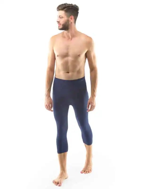 Leggings sport 3/4 bambus 95032 albastru5