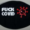 Masca de fata personalizata FCK COVID negru