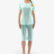 19140_LYMMMZ Pijama scurt bumbac femei 19140 - aquamarine