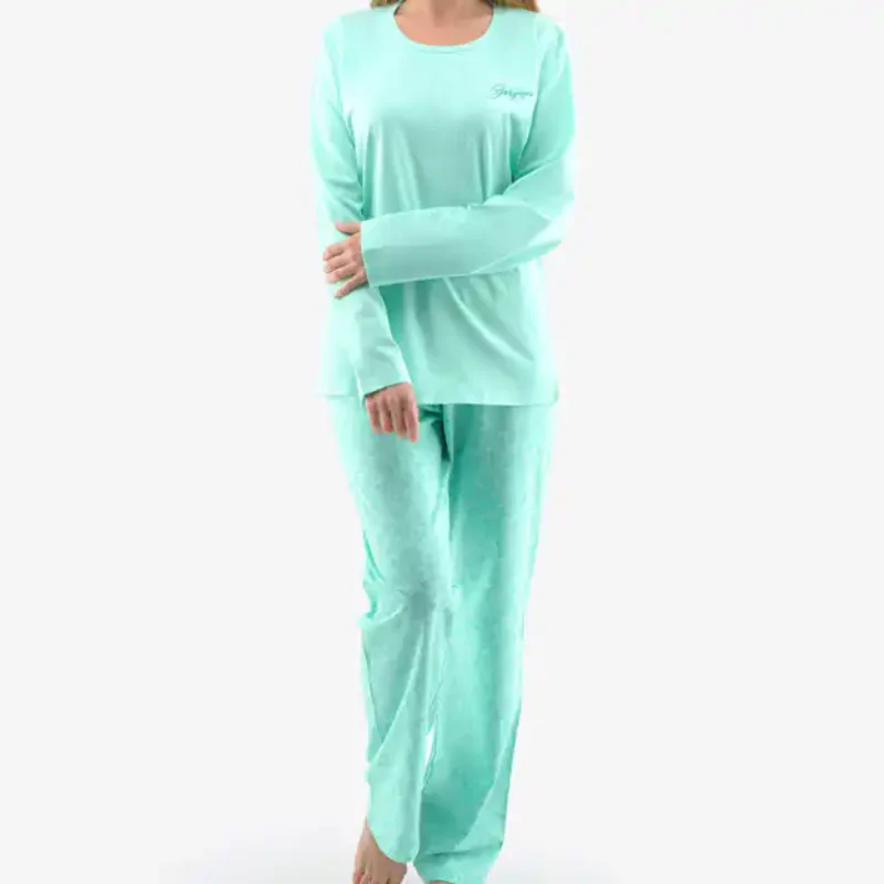 Pijama lung bumbac femei 19141