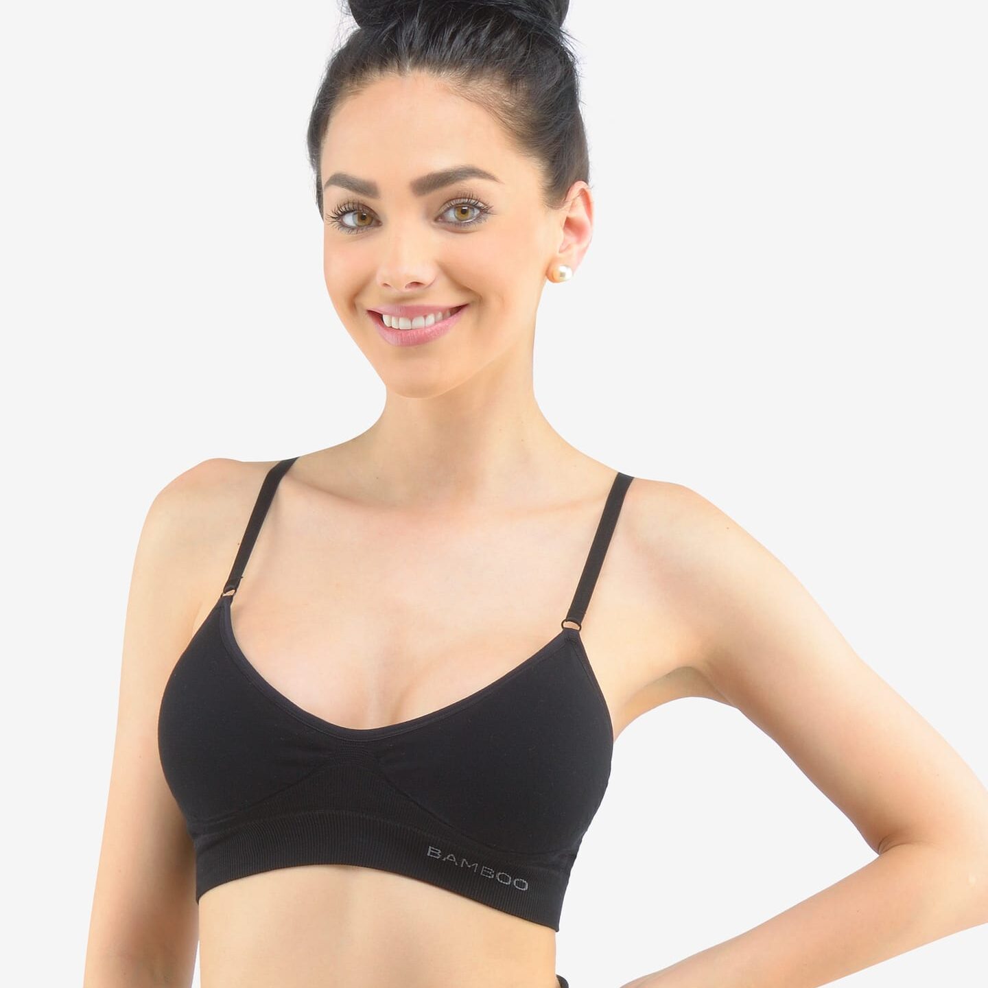 Bustiera push-up ecologica 07021 negru