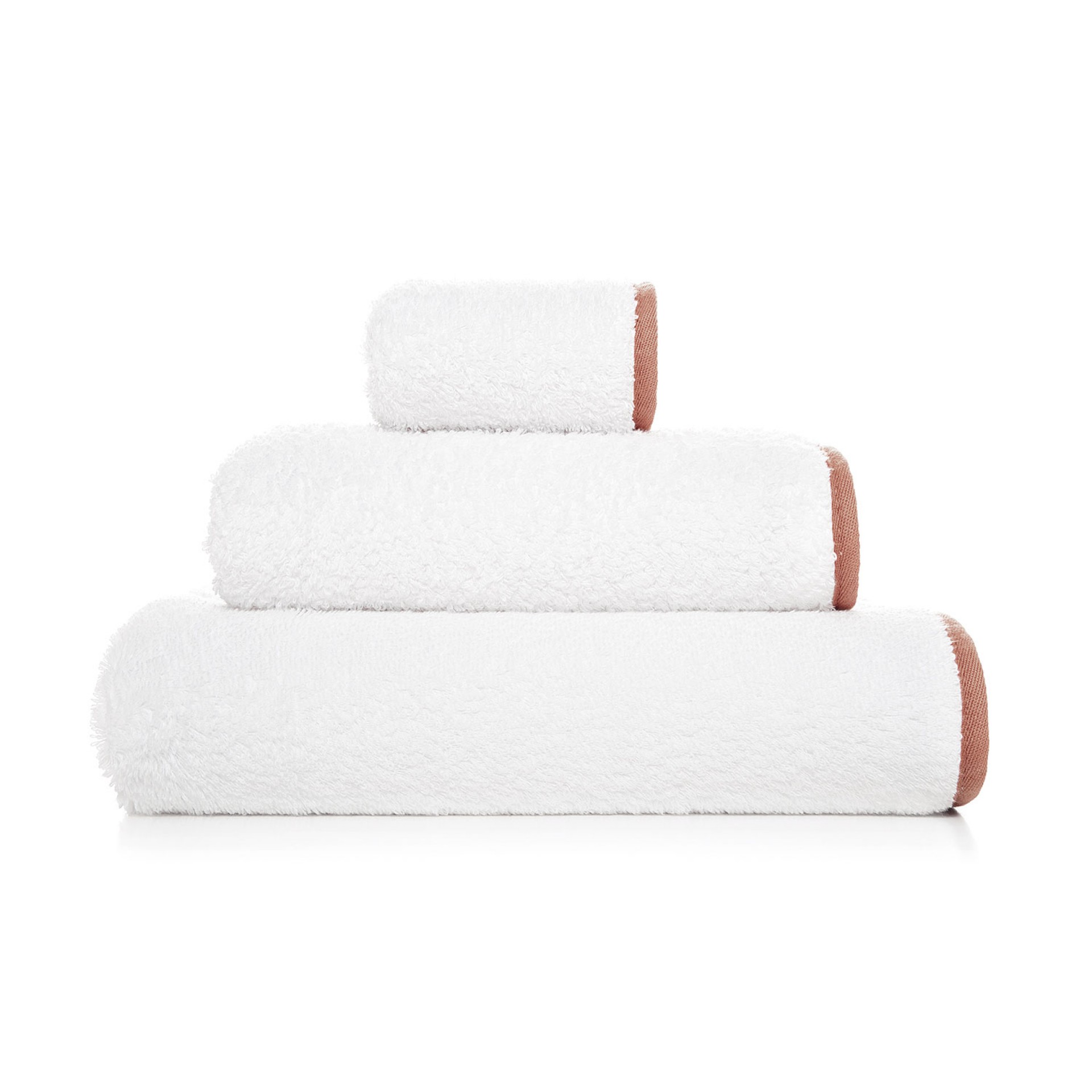 prosop de baie bumbac egiptean Portobello WHITE/TERRACOTA