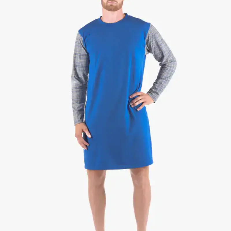 Cămașă de noapte bărbați mânecă lungă 79179P