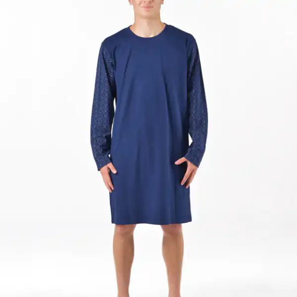 Cămașă de noapte bărbați mânecă lungă 79203