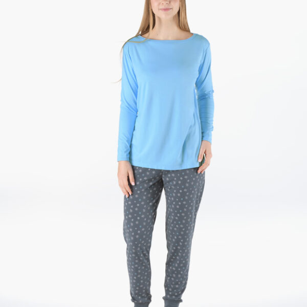 Pijama lungă damă din bambus 19179P
