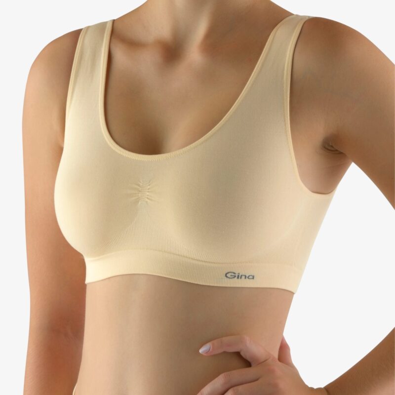 Sutien top cu bretele late damă din bumbac 07005