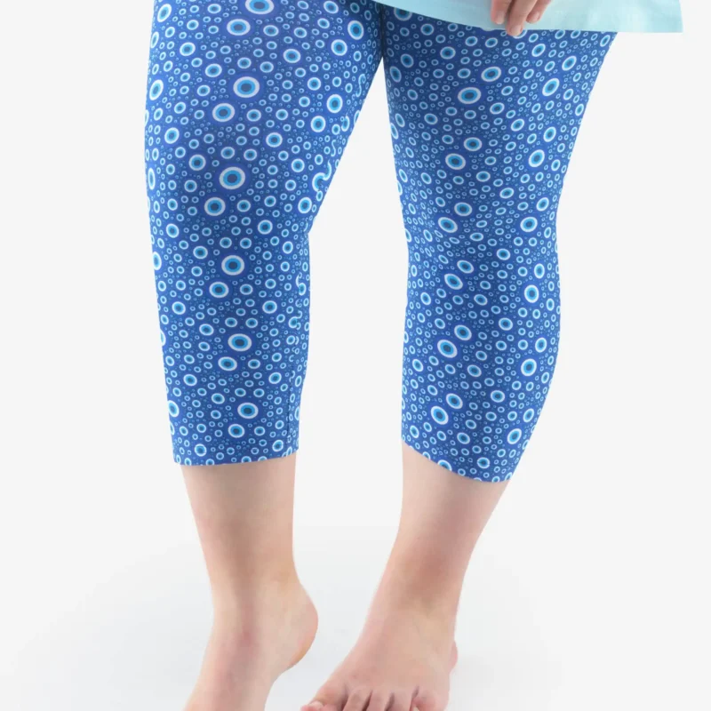 Pantaloni de pijama 3/4 damă din bumbac 19804