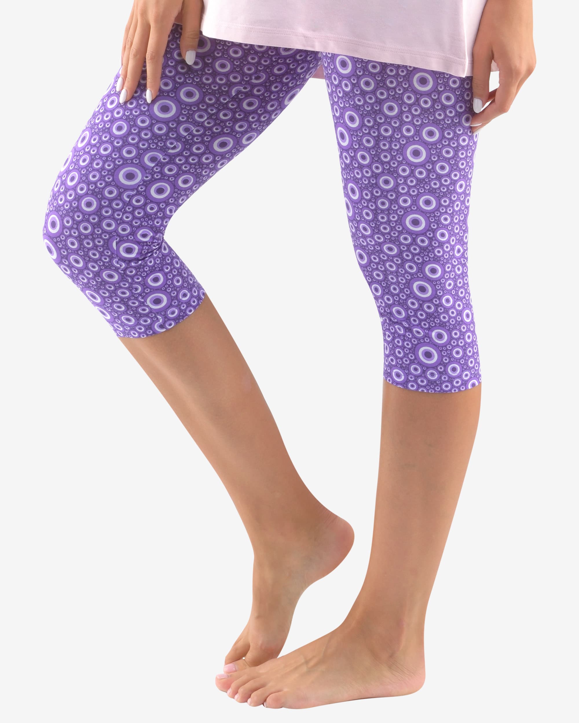 19804_MCFLBR_W1.jpg Pantaloni de pijama 3/4 damă din bumbac 19804 – violet închis