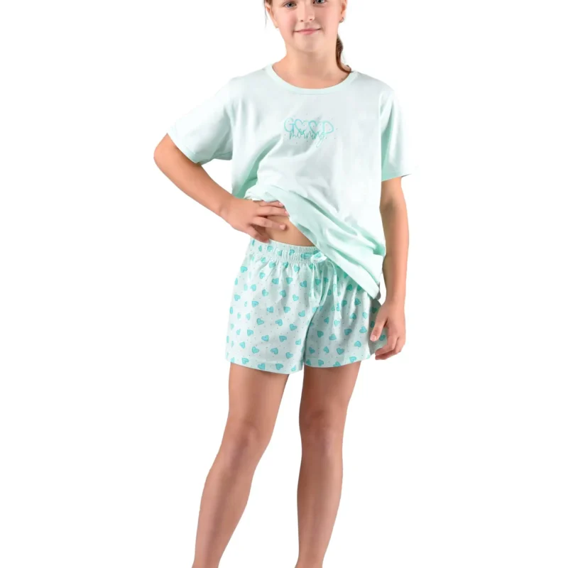 Pijama scurtă fete din bumbac 29008