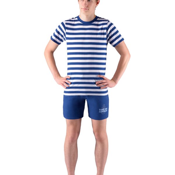 Pijama scurtă băieți din bumbac 69006 – liquorice