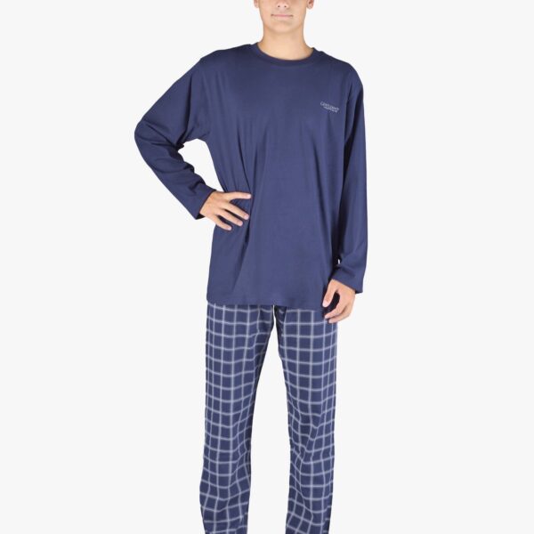 Pijama lungă bărbați din bumbac 79149 – liquorice
