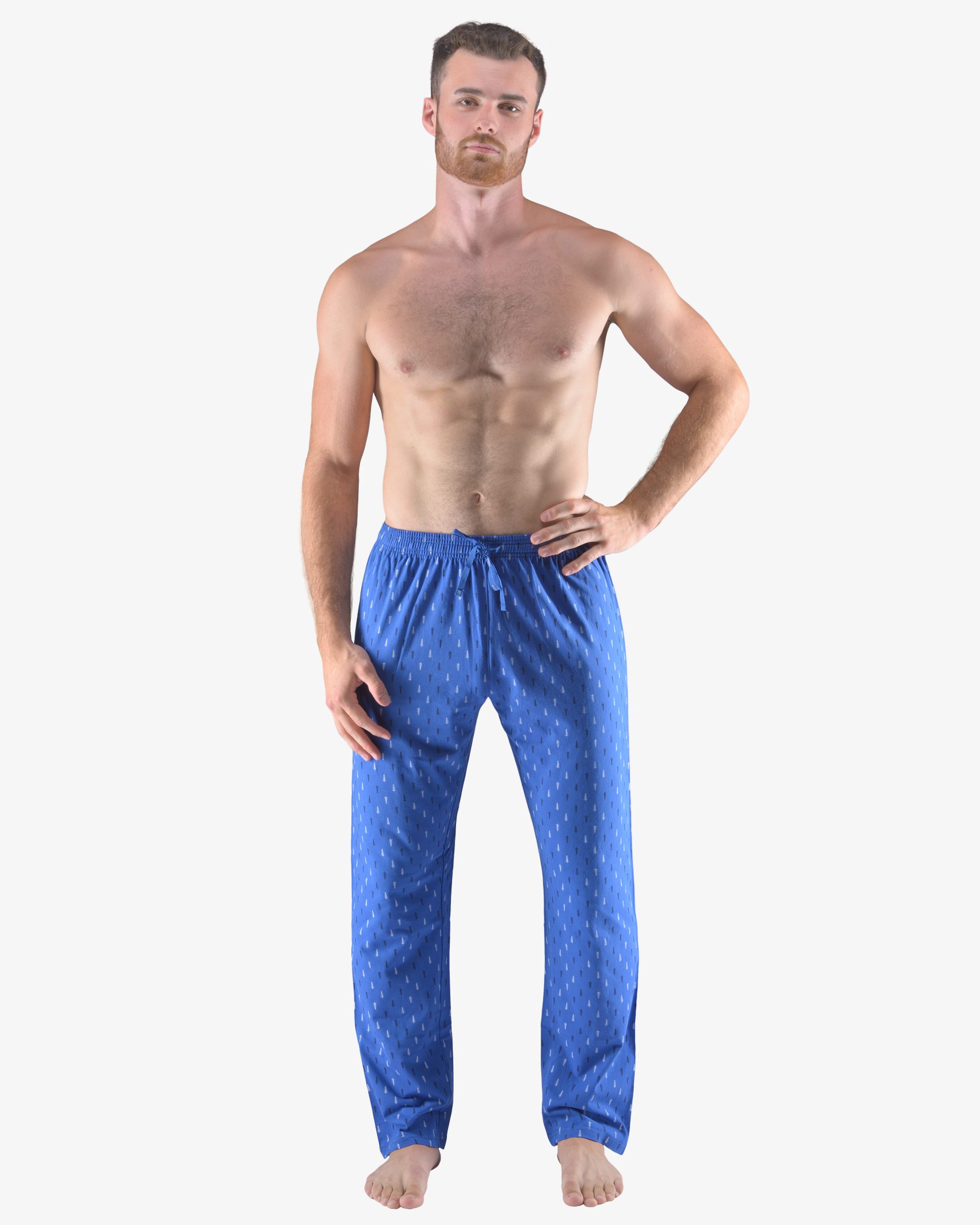 79169_MxMLBM_M1.jpg Pantaloni de pijama bărbați din bumbac 79169 – albastru