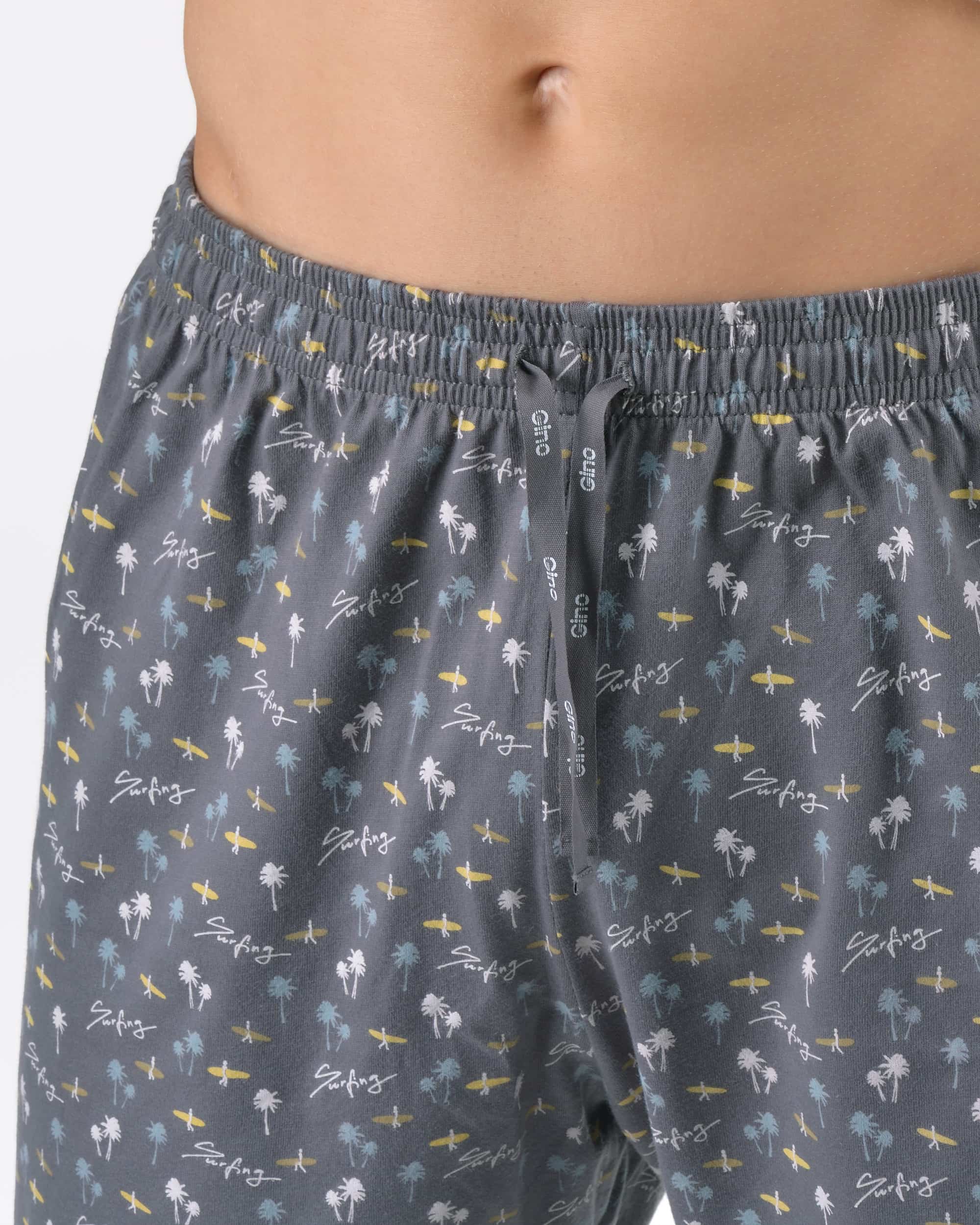 79190_LxGDxG_M5.jpg Pijama scurtă bărbați din bumbac 79190 – gri deschis 5