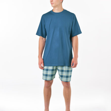 Pijama scurtă bărbați din bumbac 79192