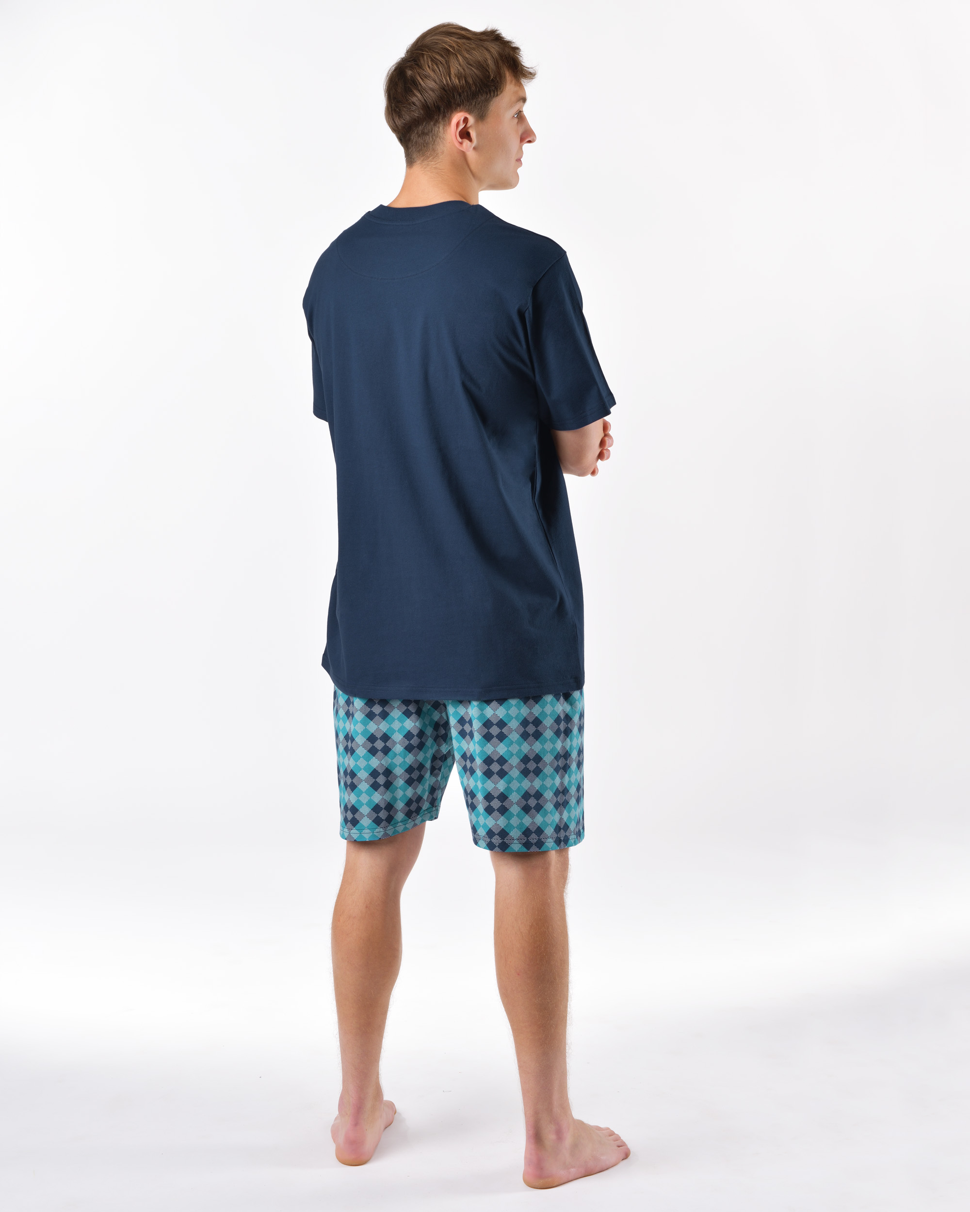 79198_DCMMGA_M3.jpg Pijama scurtă bărbați din bumbac 79198 – liquorice 2