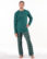 Pijama lungă bărbați din bumbac 79215 – salvie