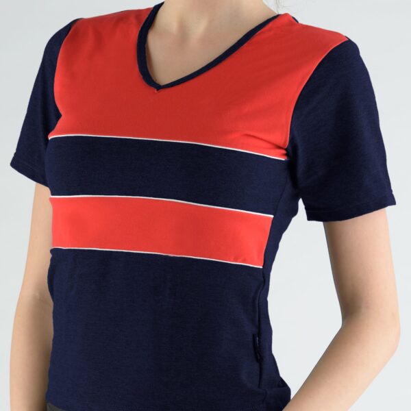 Tricou cu mânecă scurtă damă din bumbac 98003