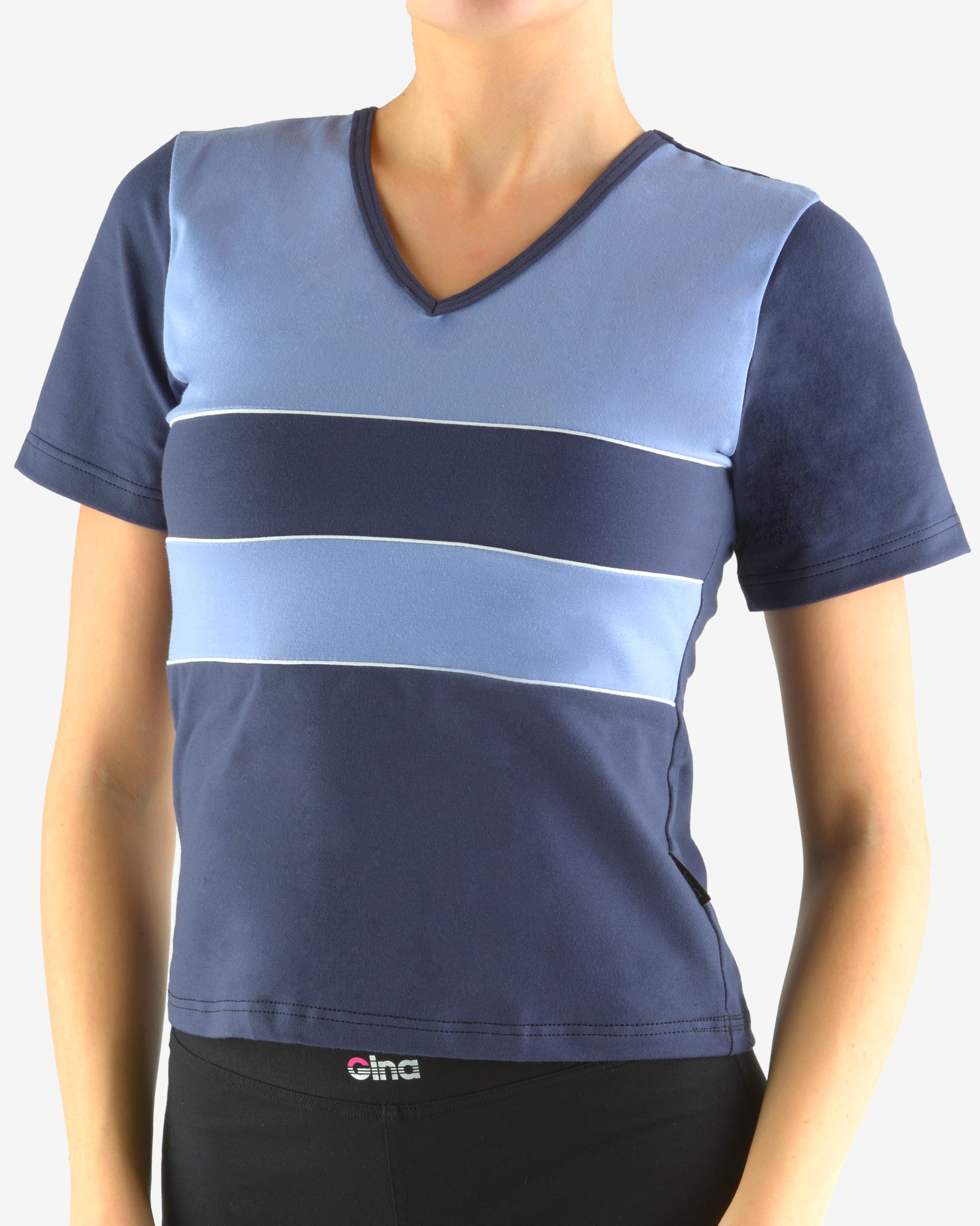 Tricou cu mânecă scurtă damă din bumbac 98003 Tricou cu mânecă scurtă damă din bumbac 98003