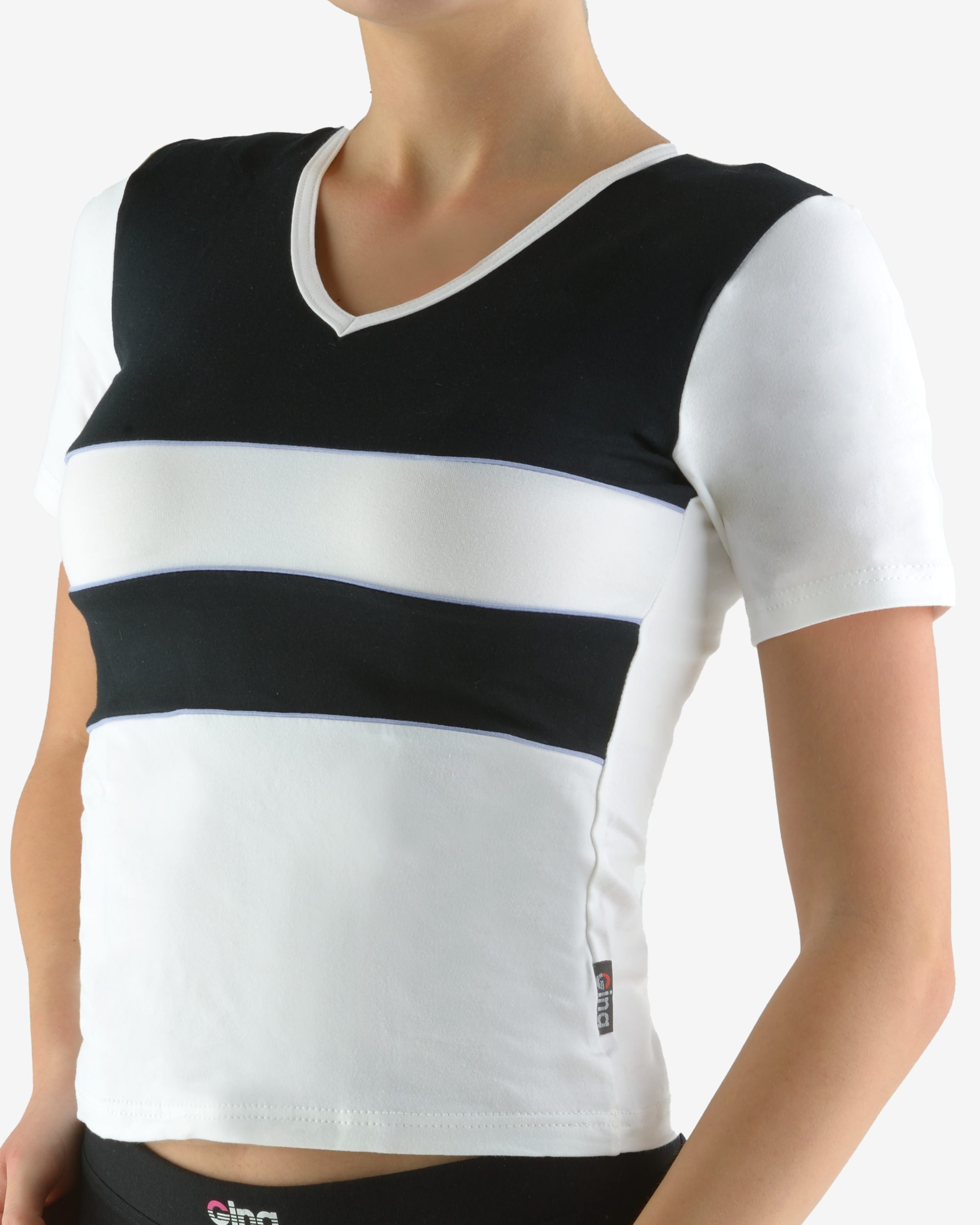 Tricou cu mânecă scurtă damă din bumbac 98003 Tricou cu mânecă scurtă damă din bumbac 98003