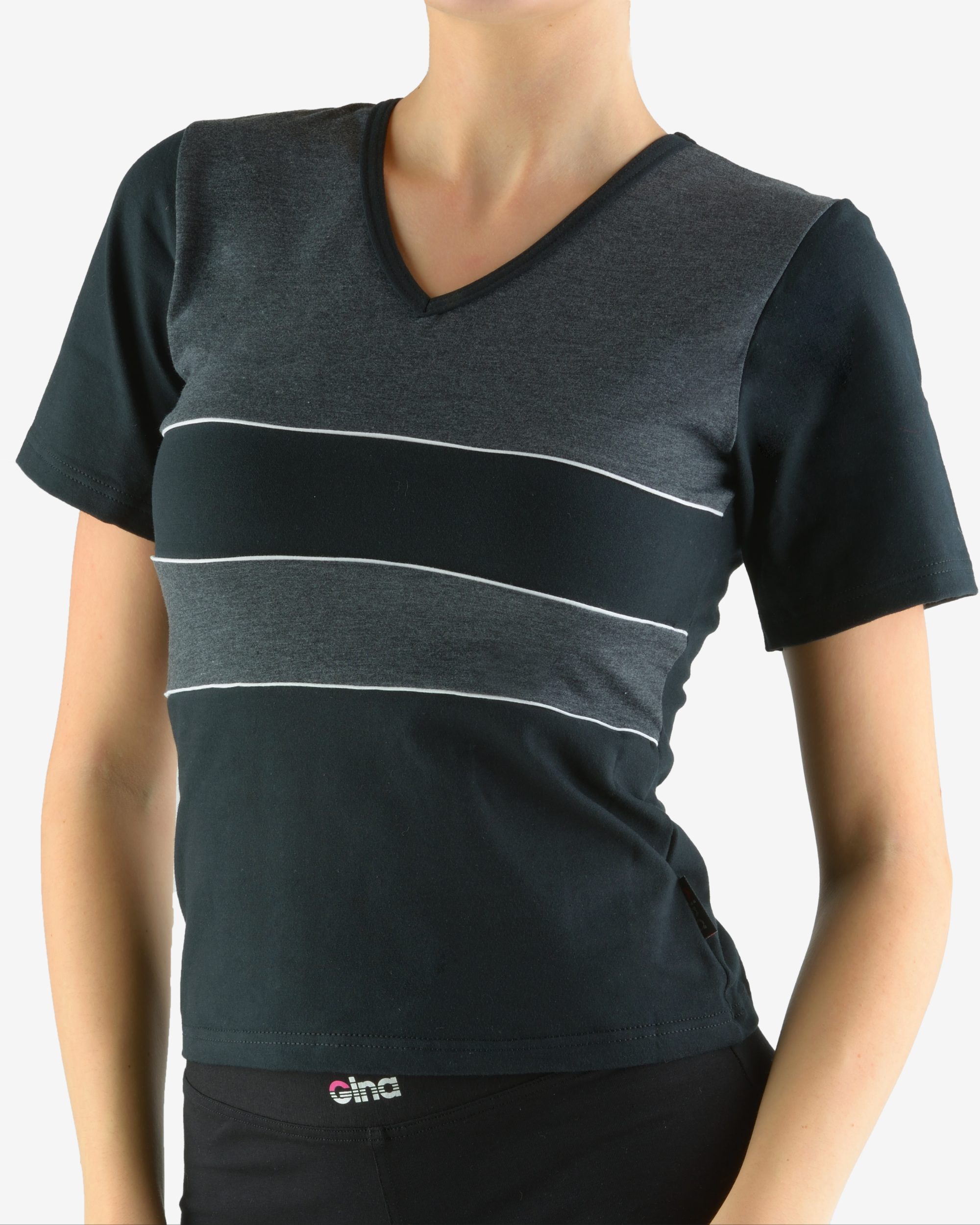 Tricou cu mânecă scurtă damă din bumbac 98003 Tricou cu mânecă scurtă damă din bumbac 98003