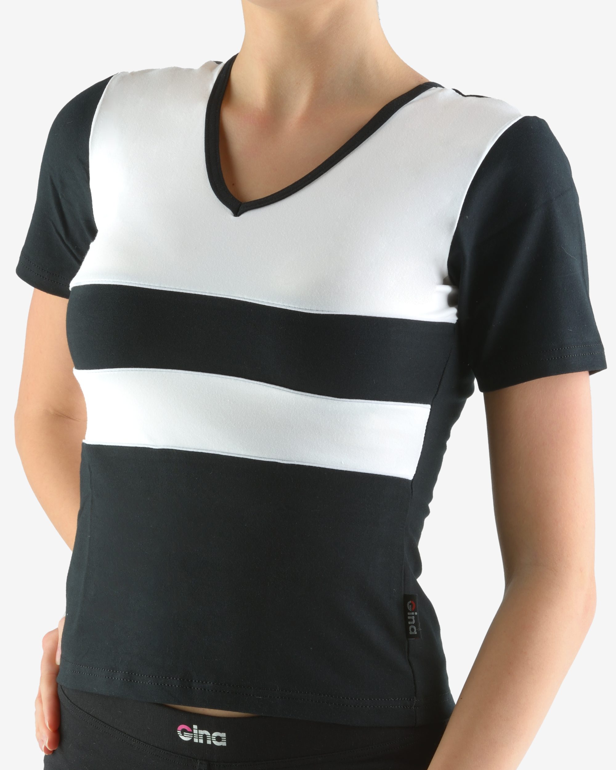Tricou cu mânecă scurtă damă din bumbac 98003 Tricou cu mânecă scurtă damă din bumbac 98003