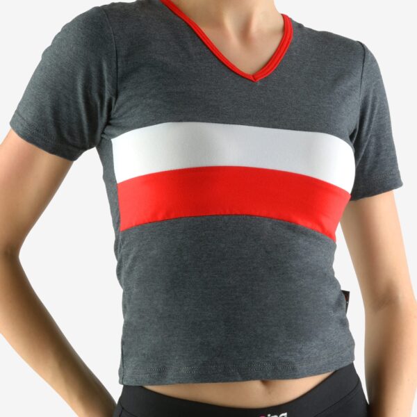 Tricou cu mânecă scurtă damă din bumbac 98009