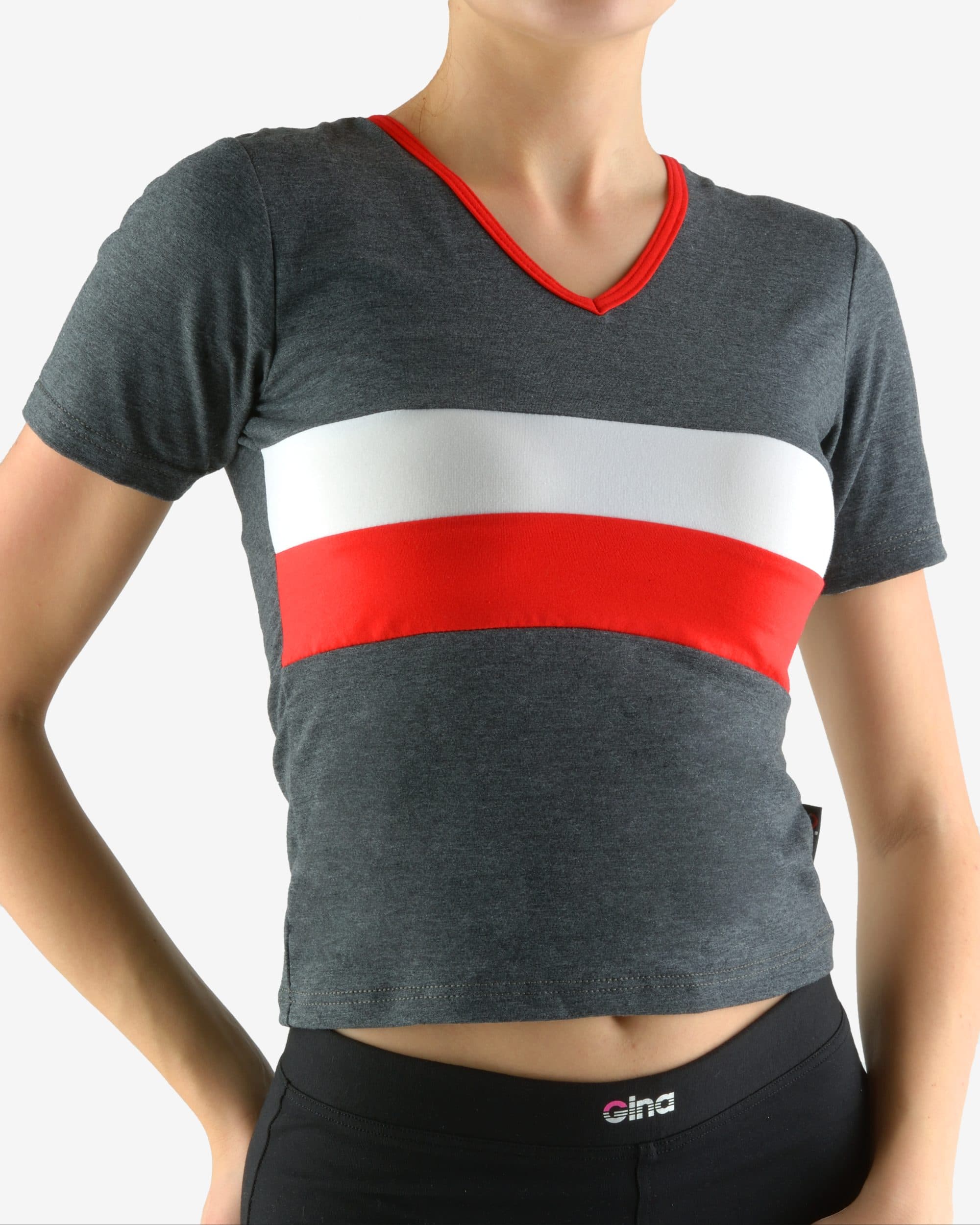 Tricou cu mânecă scurtă damă din bumbac 98009 Tricou cu mânecă scurtă damă din bumbac 98009