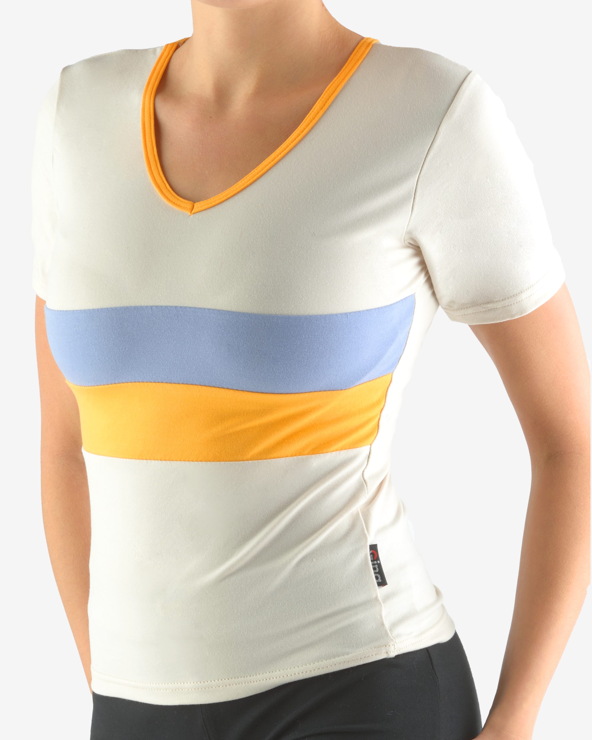 Tricou cu mânecă scurtă damă din bumbac 98009 Tricou cu mânecă scurtă damă din bumbac 98009