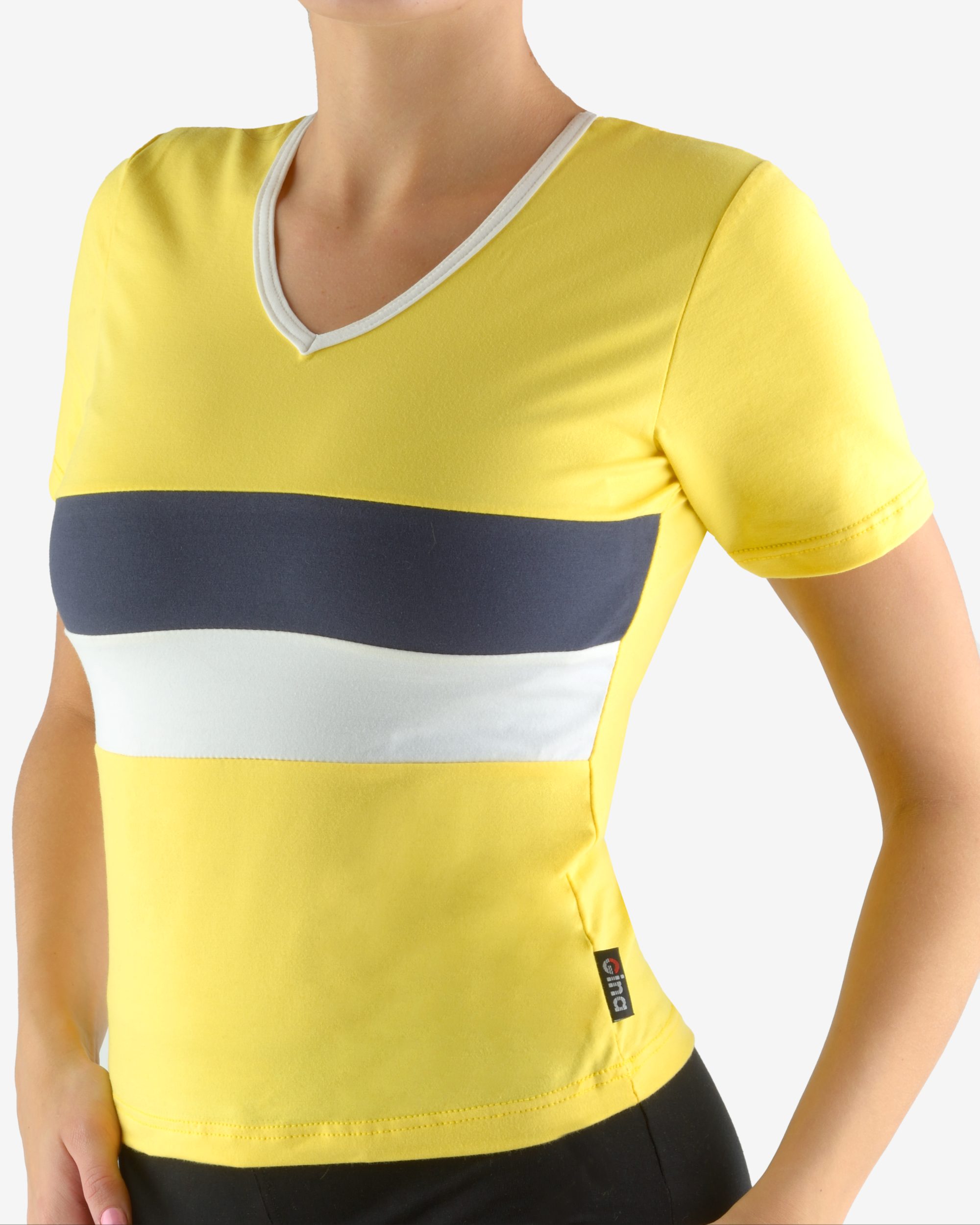 Tricou cu mânecă scurtă damă din bumbac 98009 Tricou cu mânecă scurtă damă din bumbac 98009