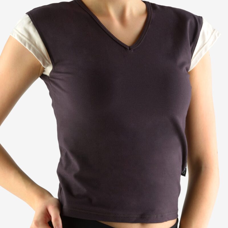 Tricou cu mânecă scurtă damă din bumbac 98010